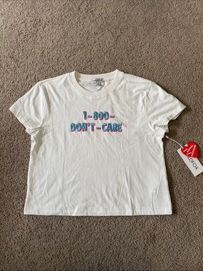 Wildfox Jamie “Don’t Care” Tee NWT